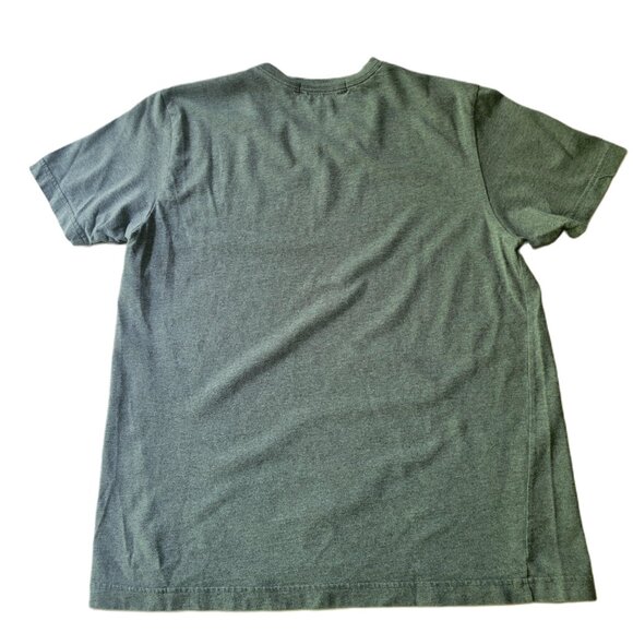 Banana Republic Men/Women Vintage V Neck Tee Small 100% Cotton Basic Gray - Picture 4 of 9